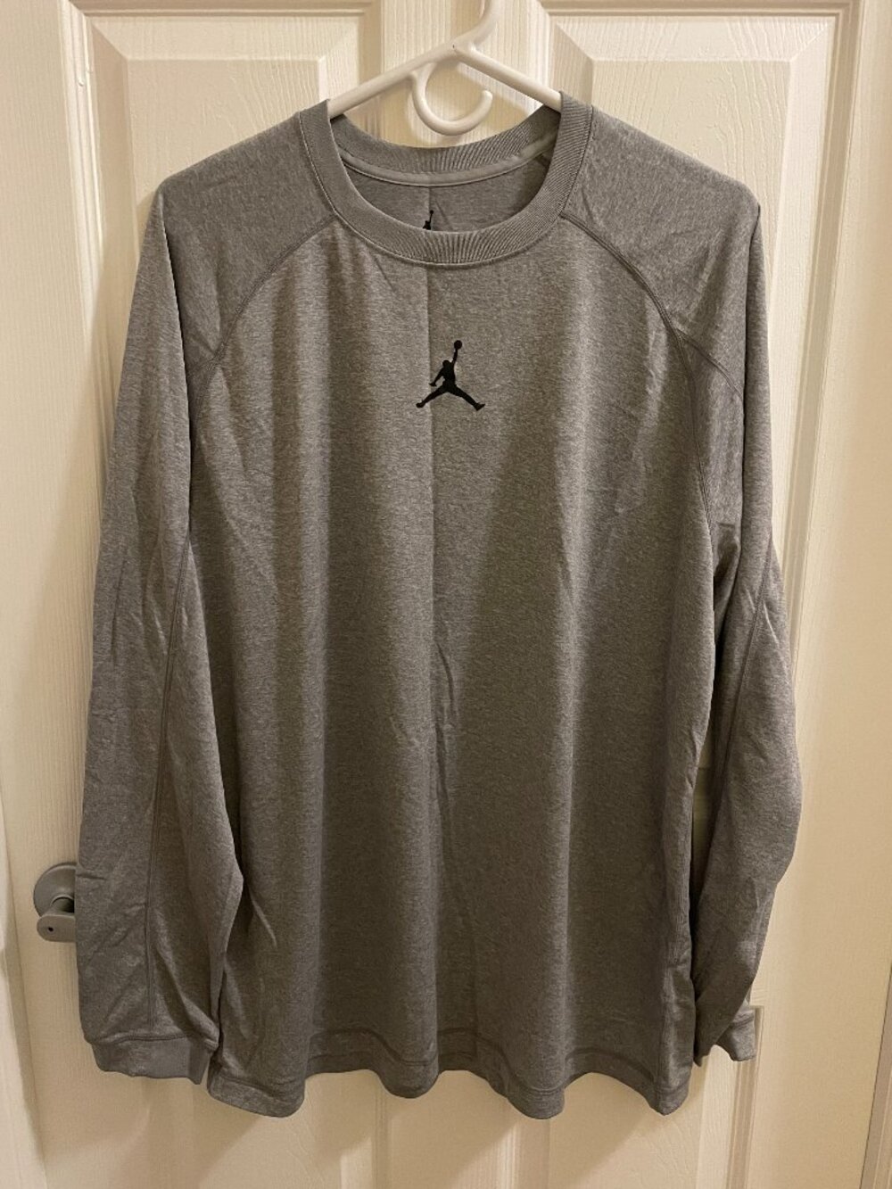 Jordan DriFIT Long Sleeve Shirt Mens 2XL Grey Black 619369-037